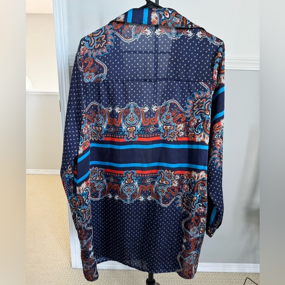 Paisley Long Sleeve Dress - Picture 2 of 3